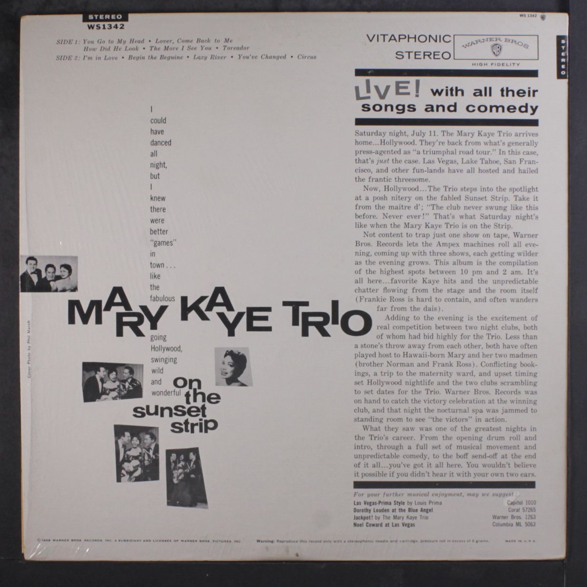 on the sunset strip by MARY KAYE TRIO