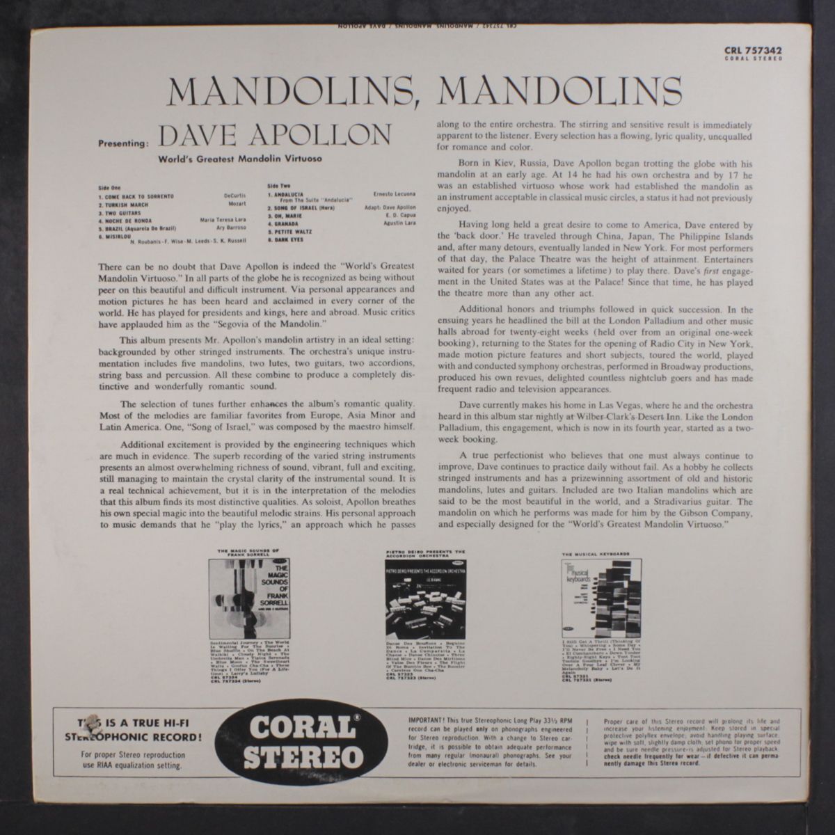 mandolins! mandolins by DAVE APOLLON