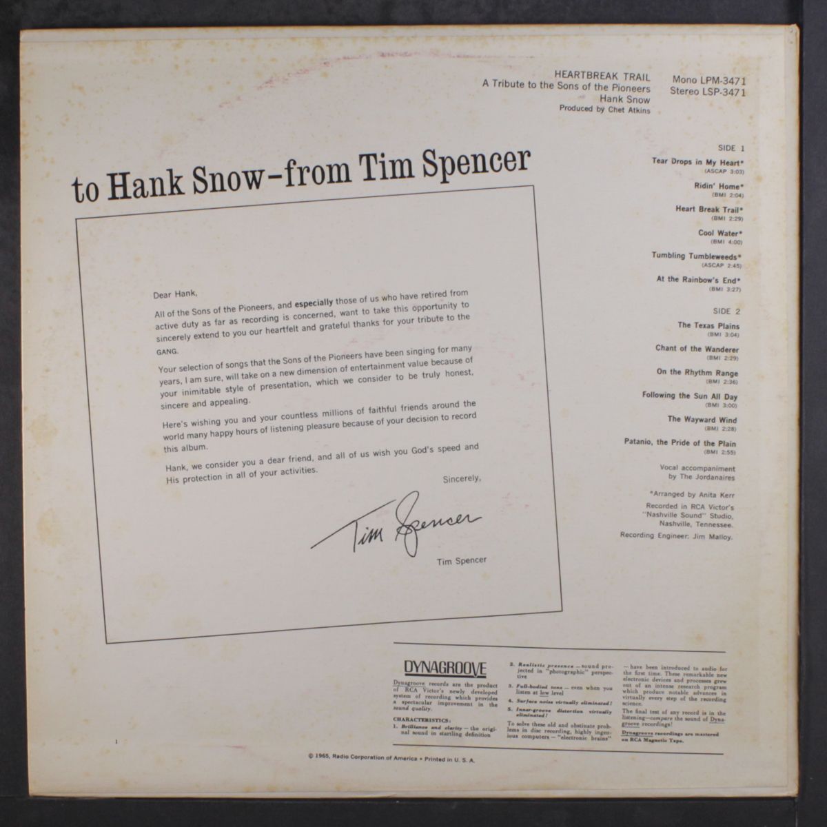 heartbreak trail by HANK SNOW