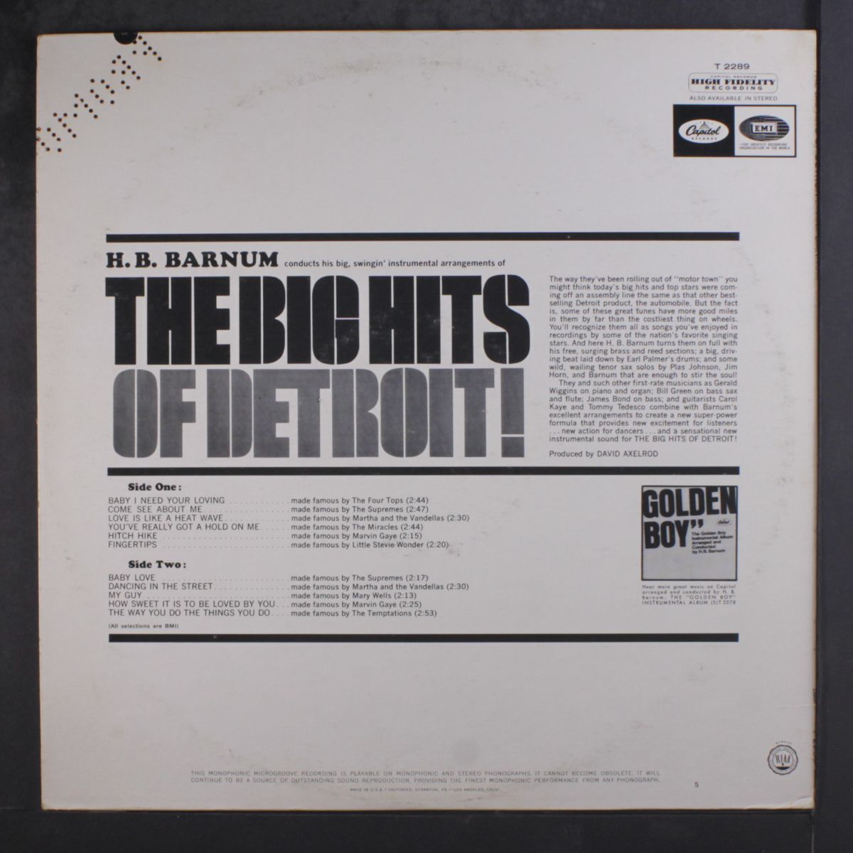 the big hits of detroit by H.B. BARNUM