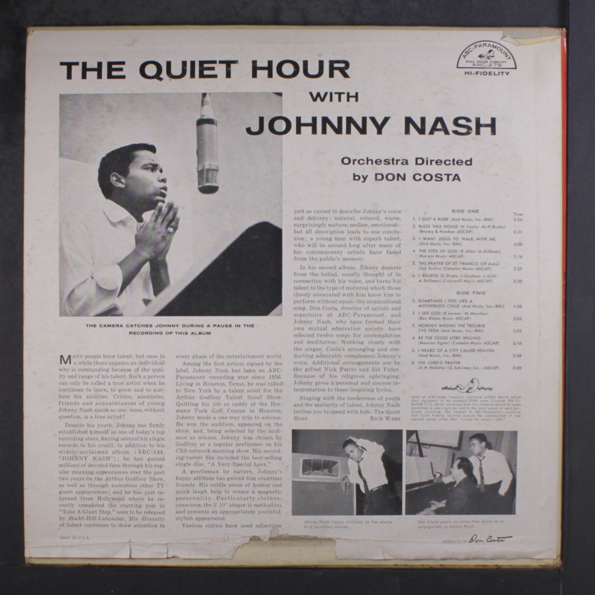quiet hour by JOHNNY NASH