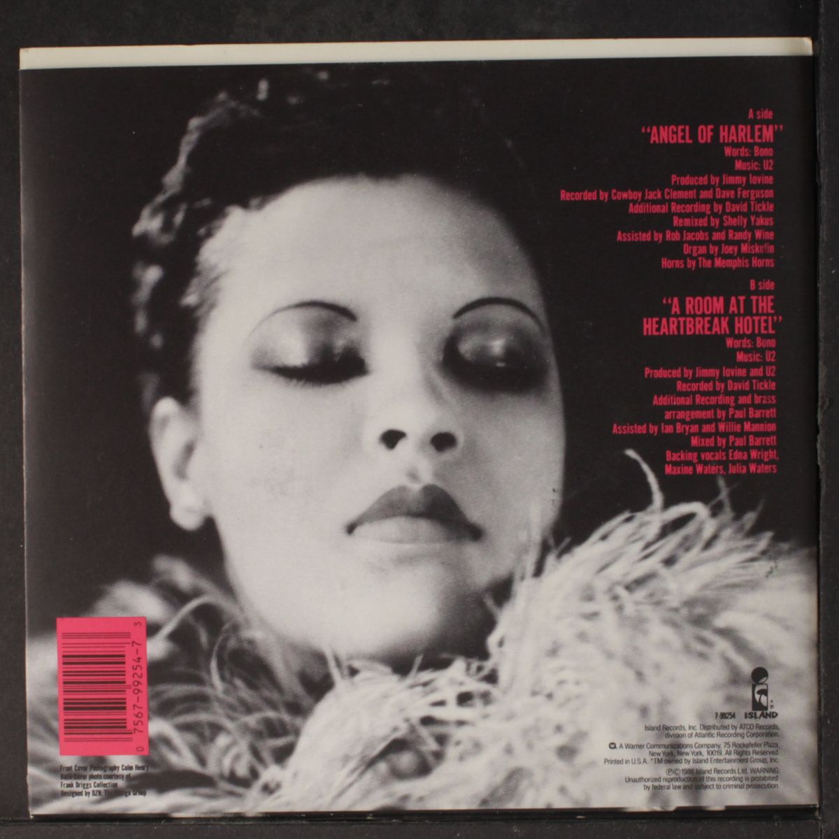 angel of harlem / a room at the heartbreak hotel by U2
