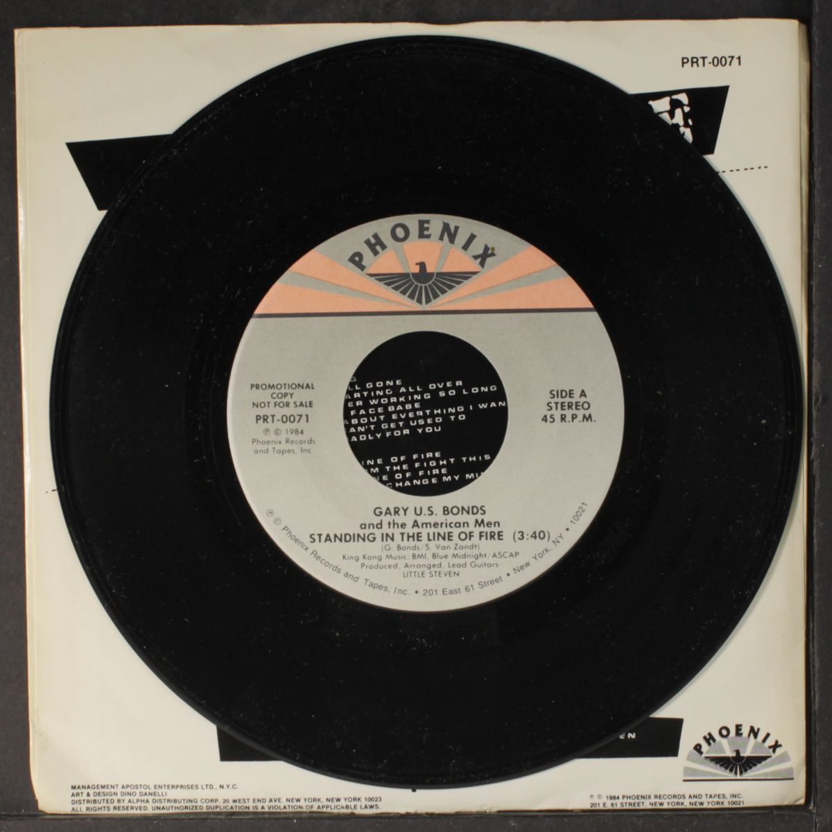 standing in the line of fire / wild nights by GARY U.S. BONDS
