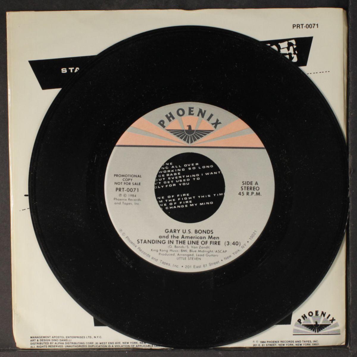 standing in the line of fire / wild nights by GARY U.S. BONDS