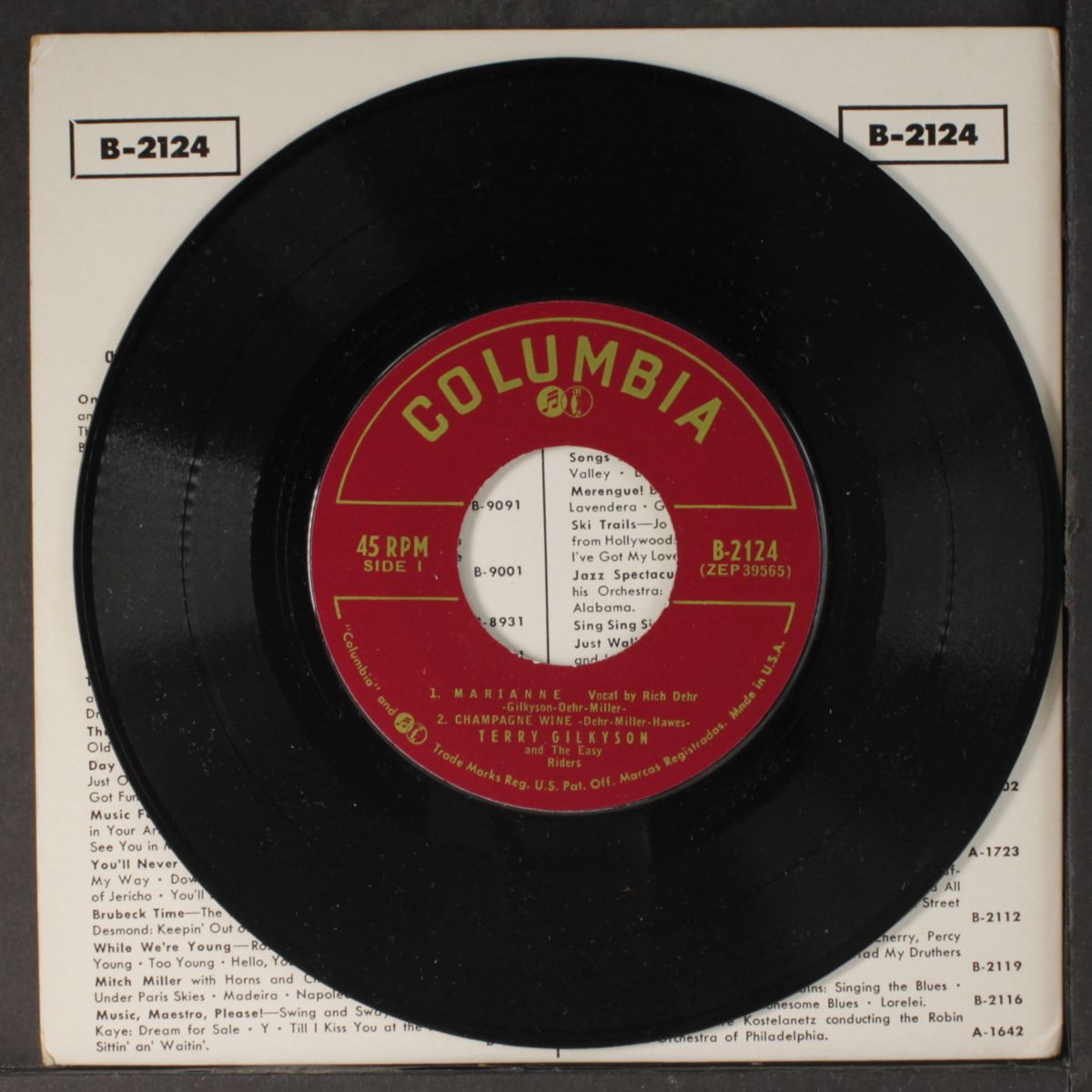 marianne and other tropical songs by TERRY GILKYSON
