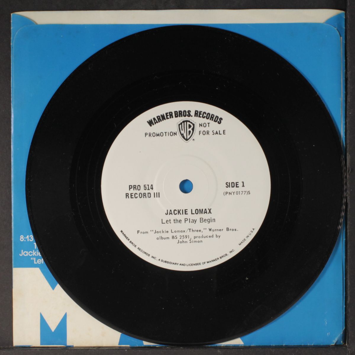 let the play begin / lavender dream by JACKIE LOMAX