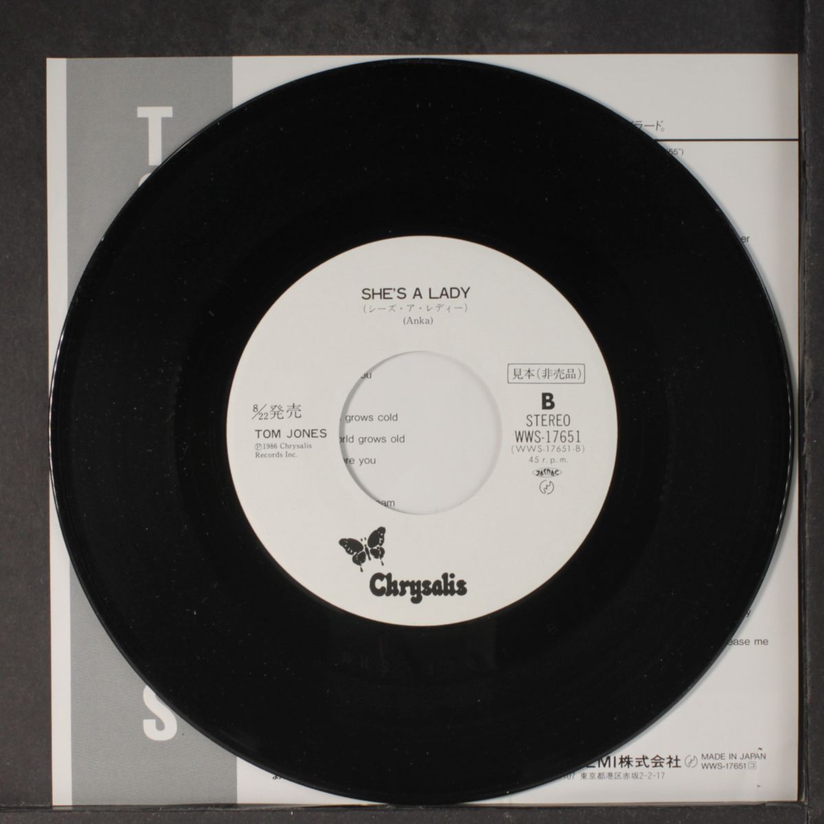 till / she's a lady by TOM JONES