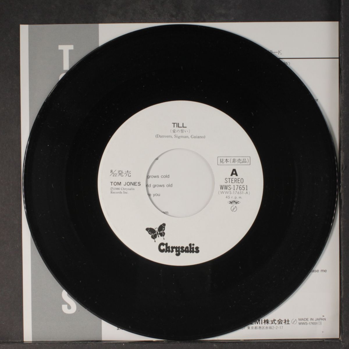 till / she's a lady by TOM JONES