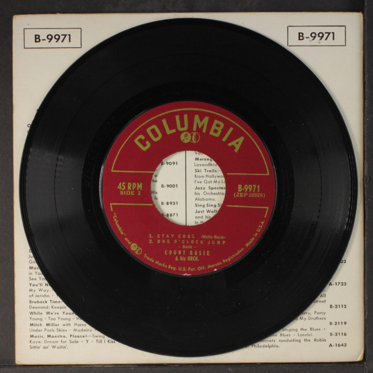 one o'clock jump by COUNT BASIE