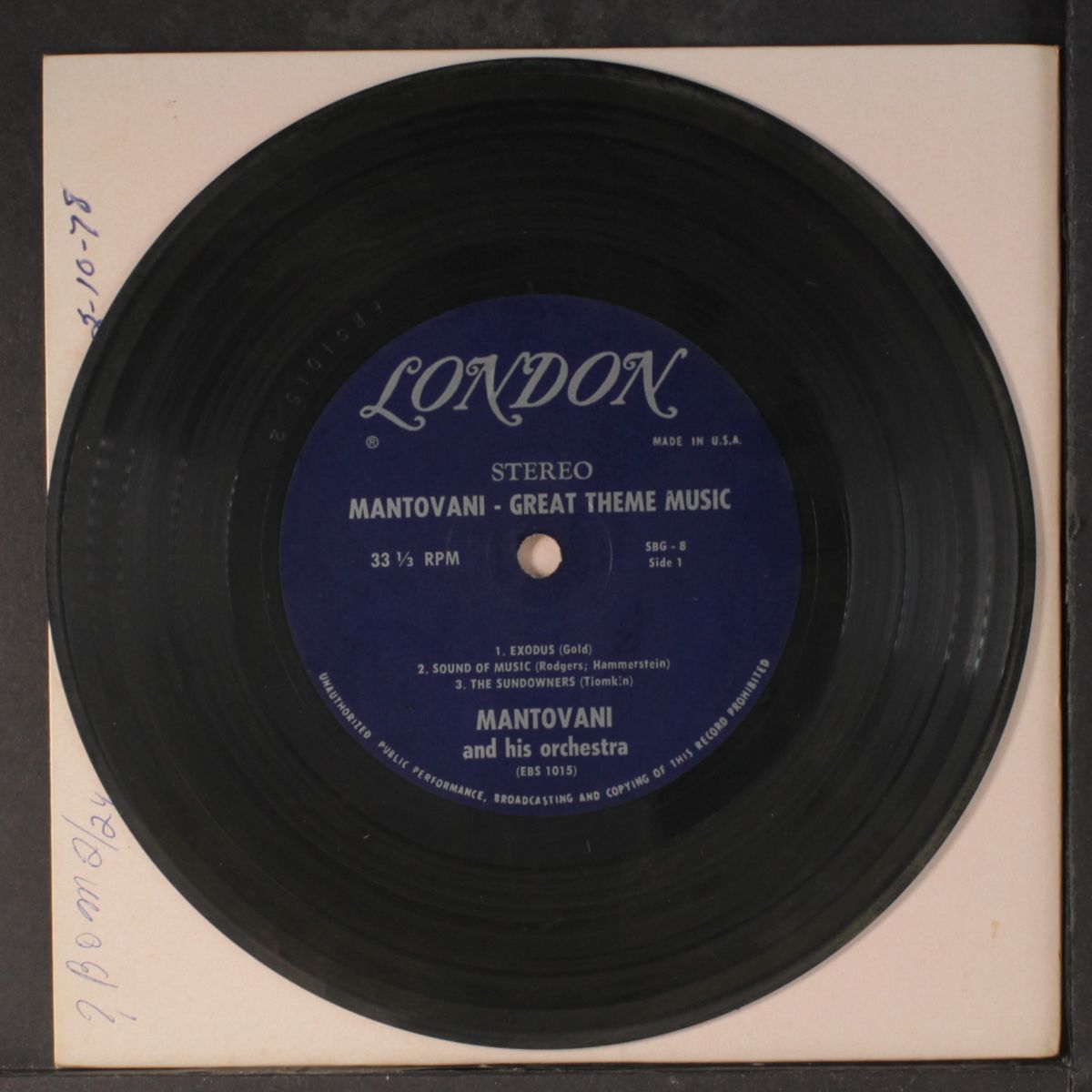 great theme music by MANTOVANI
