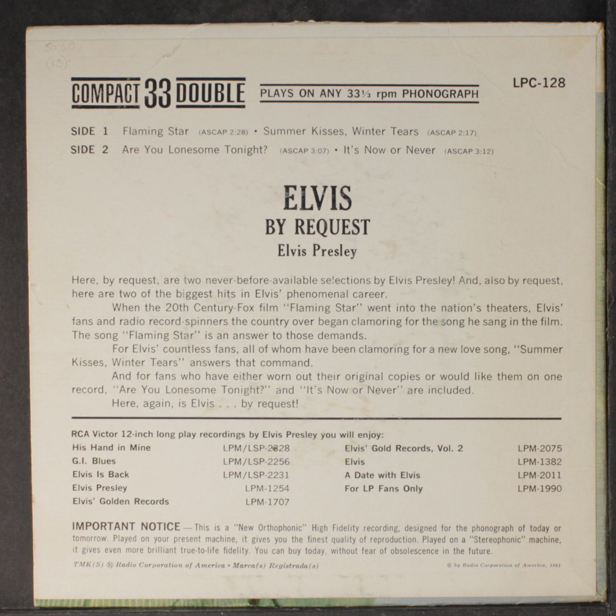 elvis by request by ELVIS PRESLEY