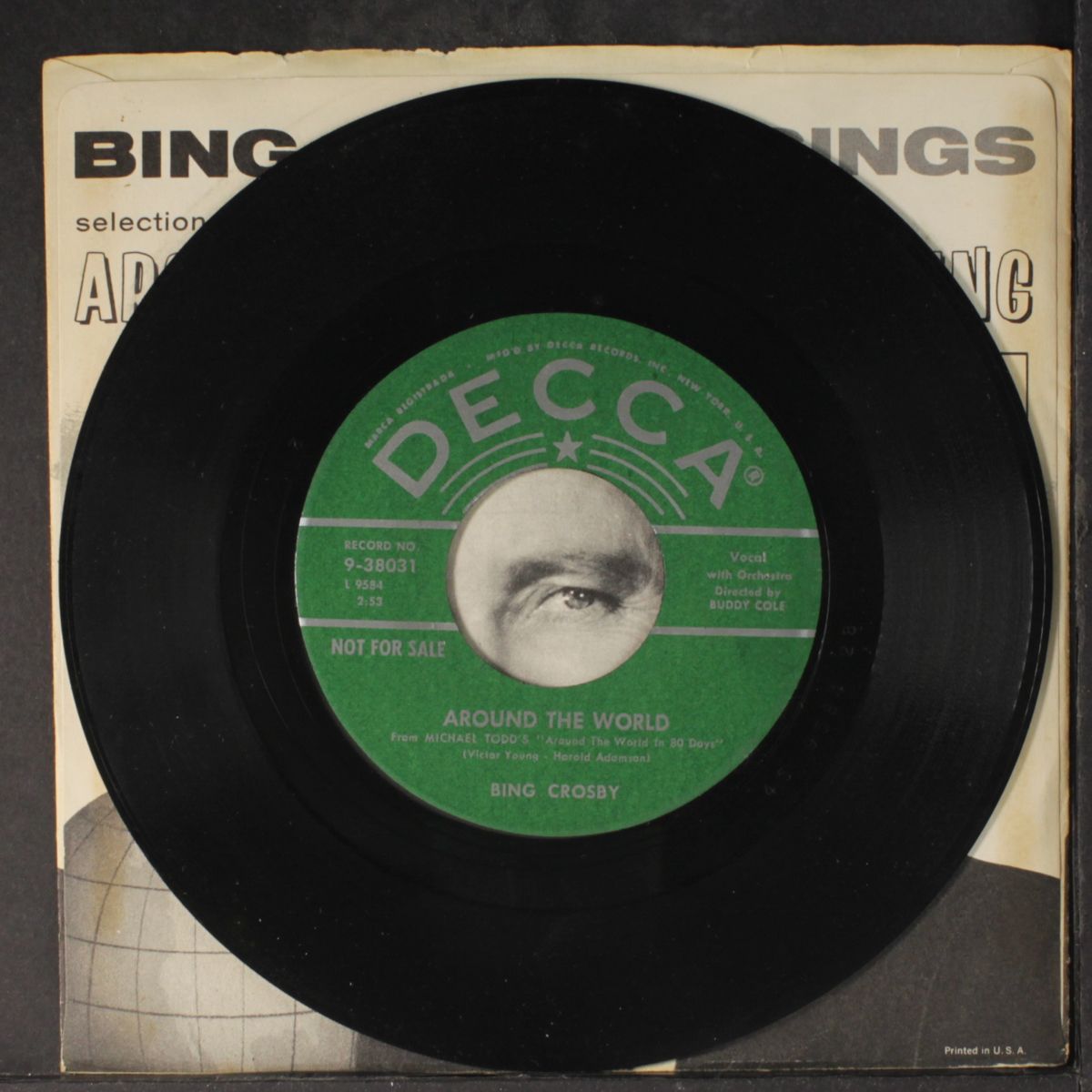 around the world / mississippi mud by BING CROSBY