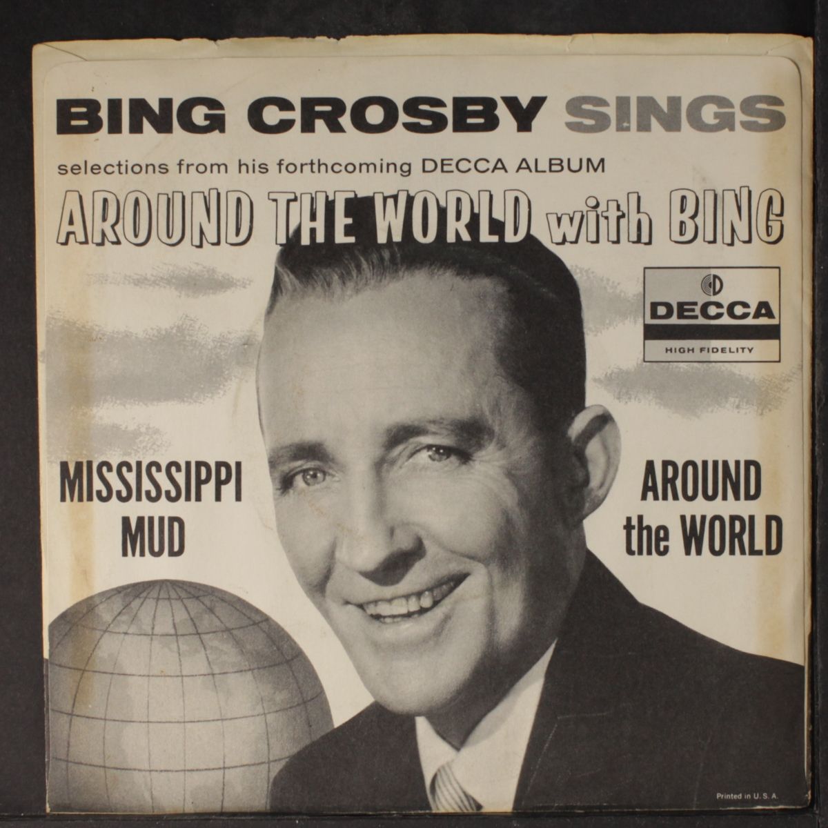 around the world / mississippi mud by BING CROSBY