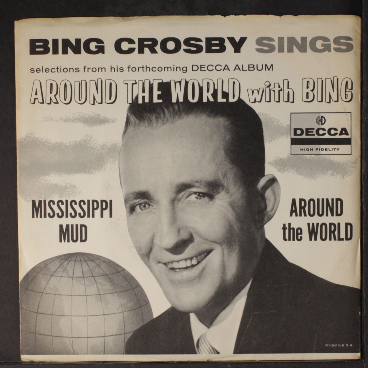 around the world / mississippi mud by BING CROSBY