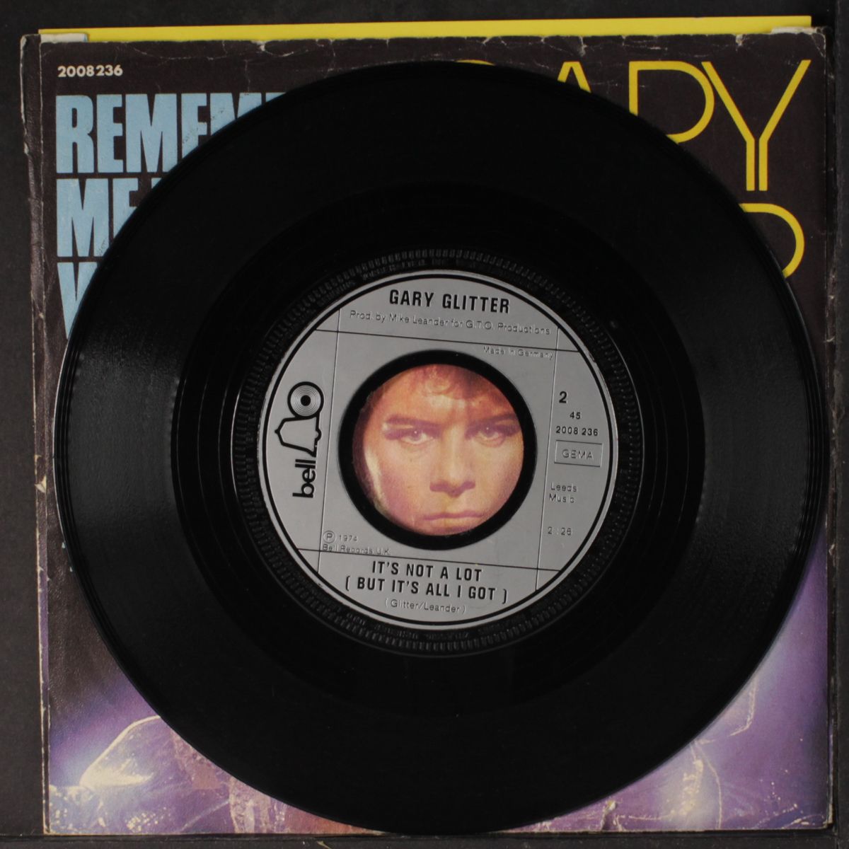 remember me this way / it's not a lot by GARY GLITTER