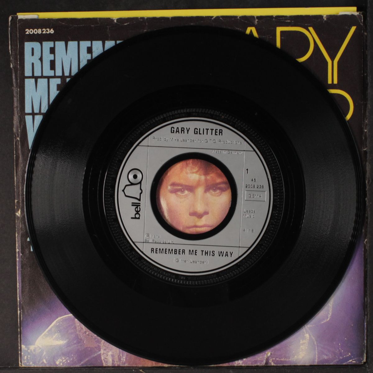 remember me this way / it's not a lot by GARY GLITTER