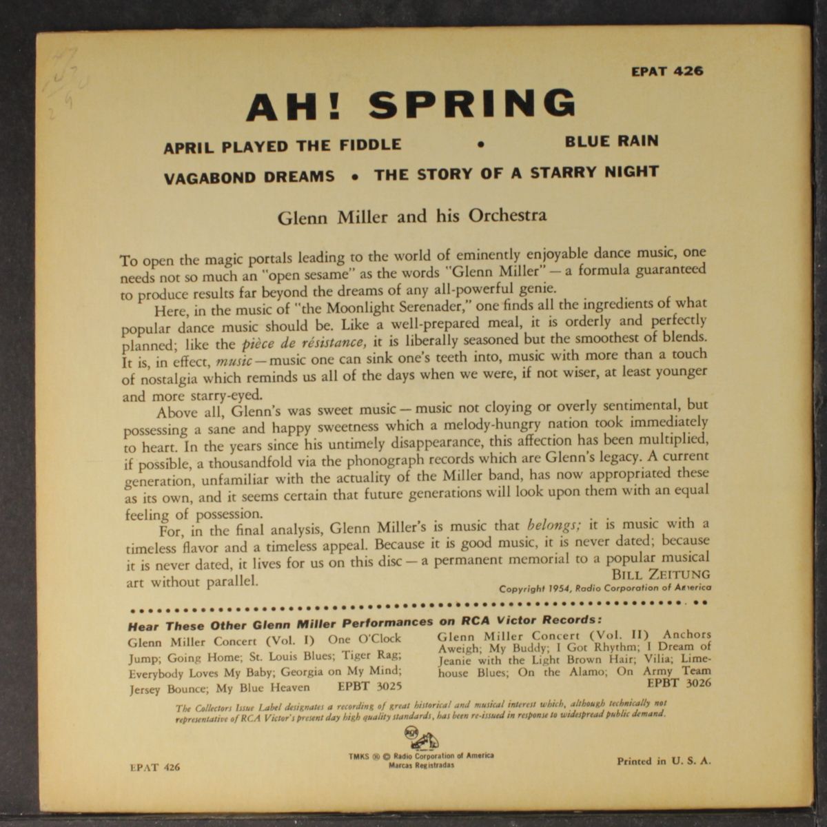 ah spring by GLENN MILLER