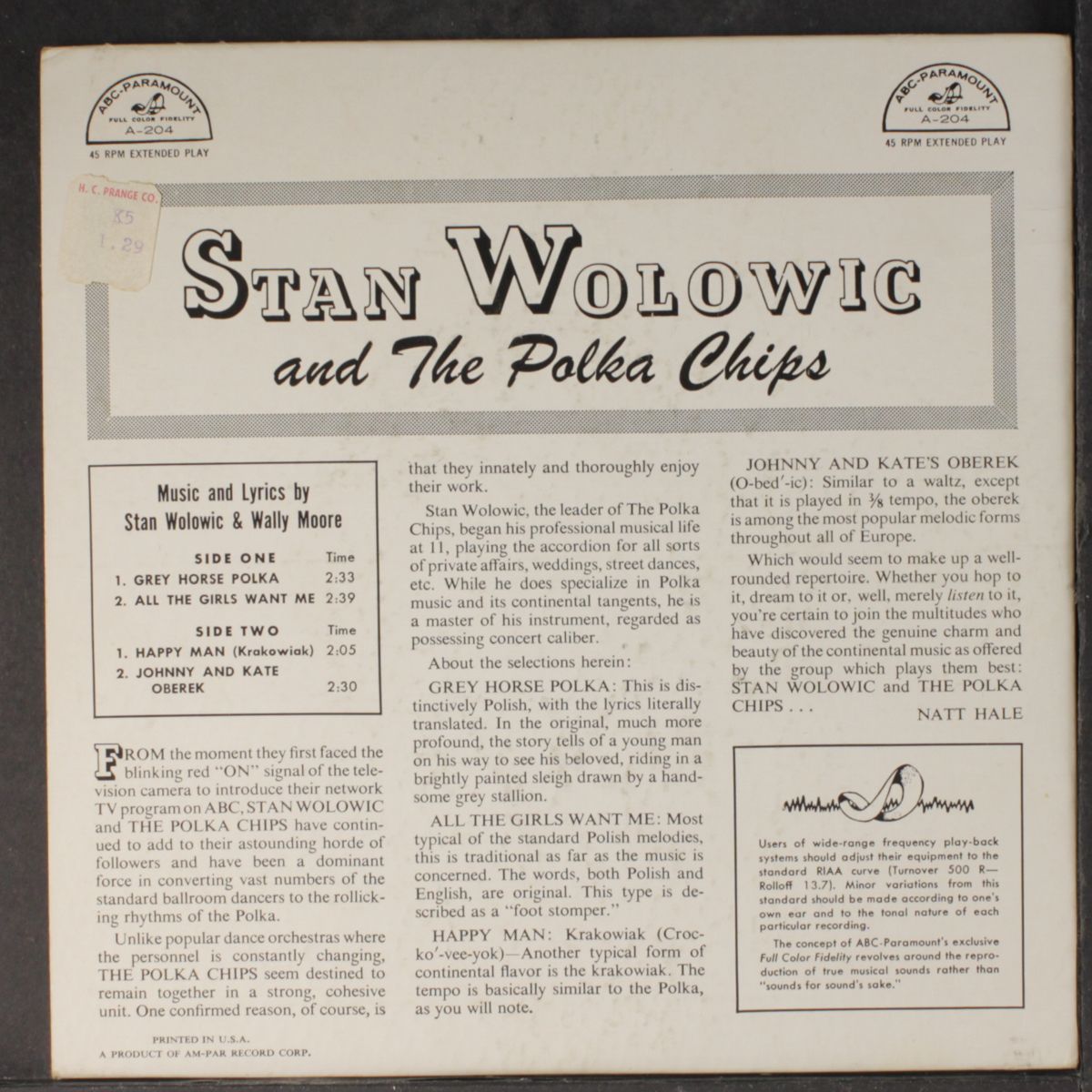 vol. 1 by STAN WOLOWIC & POLKA CHIPS