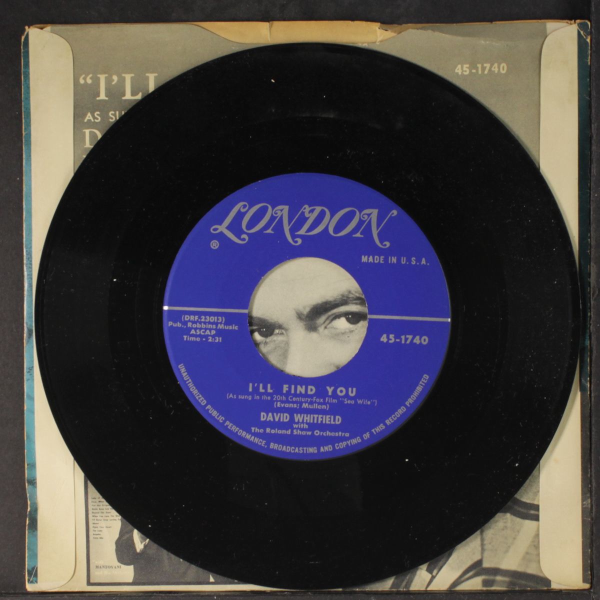 i'll find you / dream of paradise by DAVID WHITFIELD