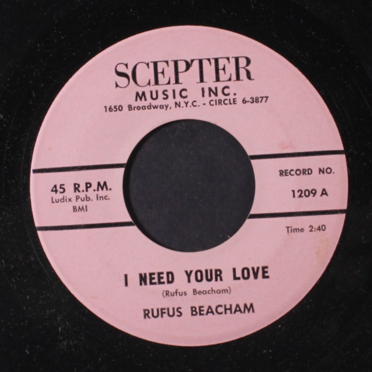 i need your love / when you call my name by RUFUS BEACHAM