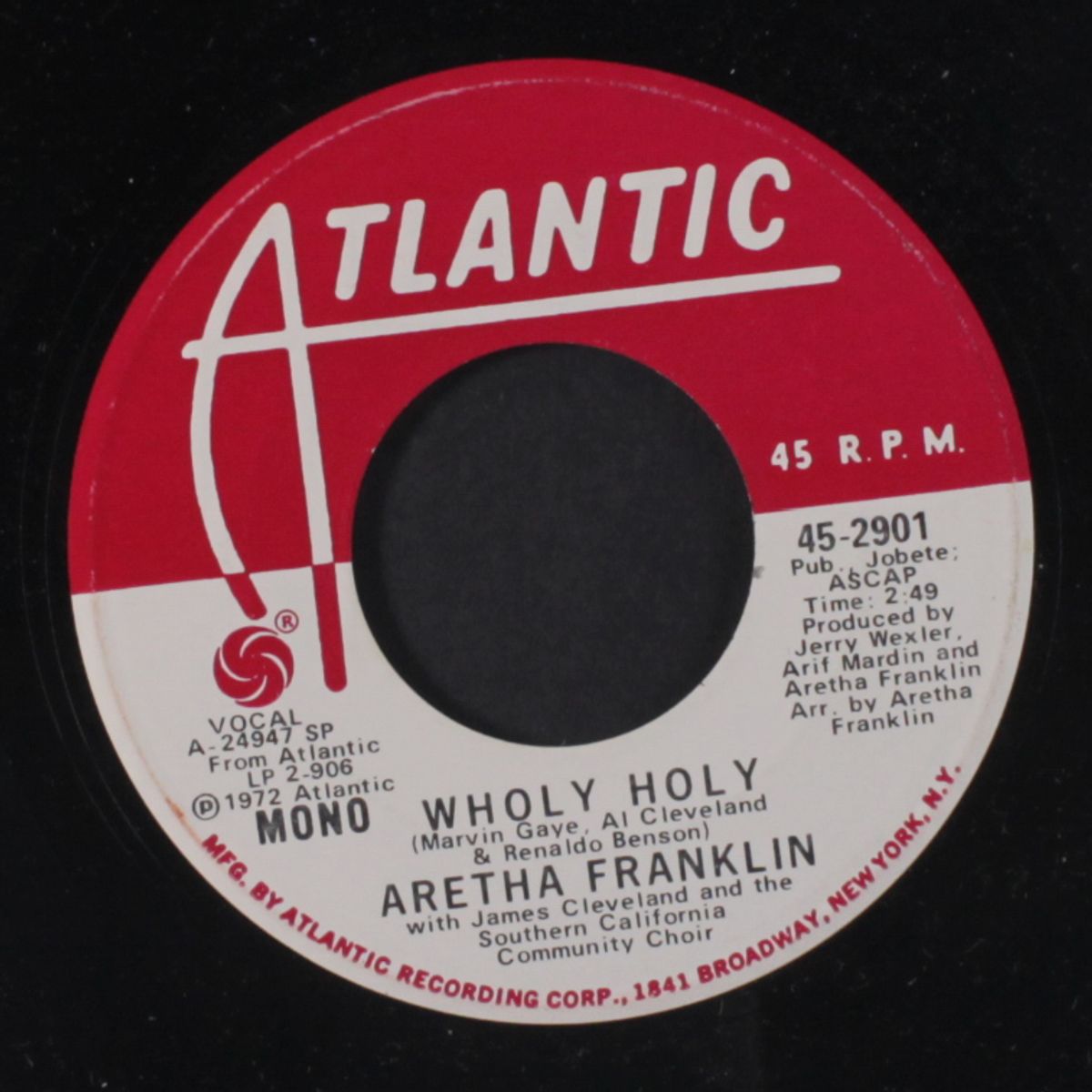 wholy holy / mono by ARETHA FRANKLIN