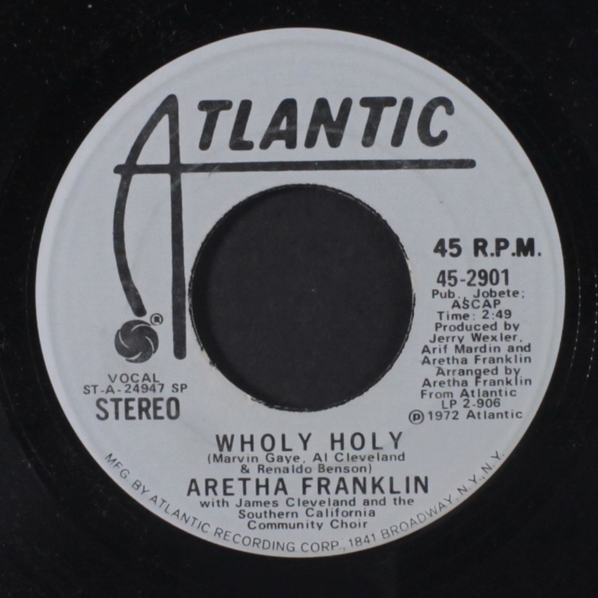wholy holy / mono by ARETHA FRANKLIN
