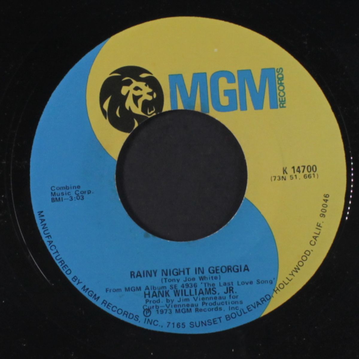 rainy night in georgia by HANK WILLIAMS, JR.
