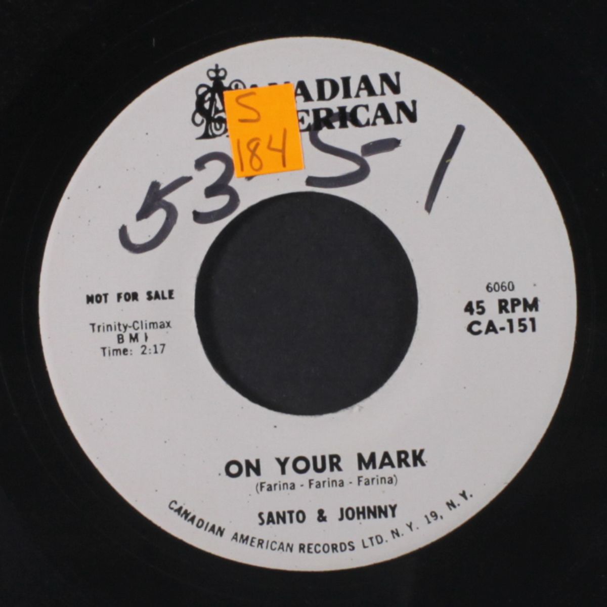 manhattan / on your mark by SANTO & JOHNNY