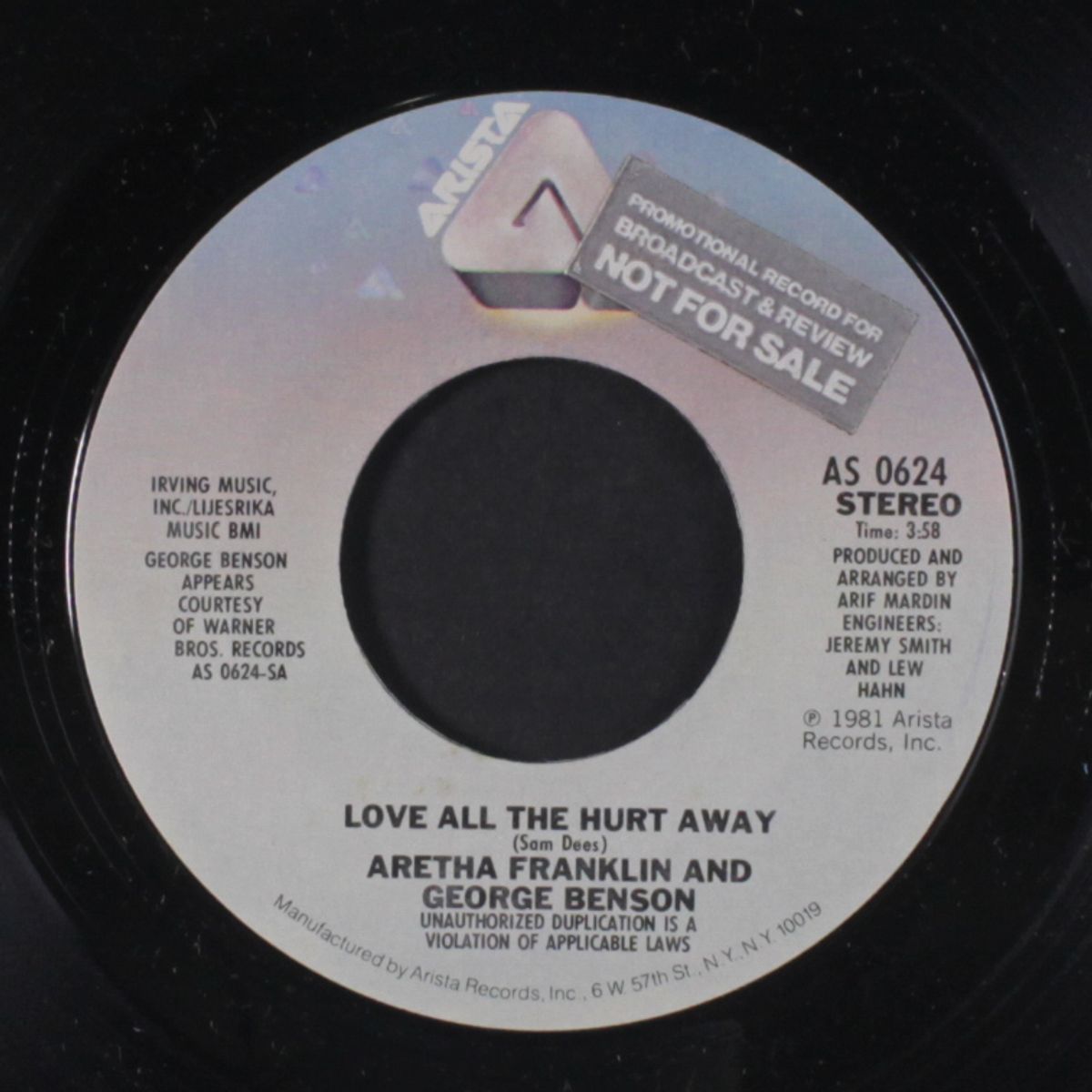 love all the hurt away / whole lot of me by ARETHA FRANKLIN & GEORGE BENSON