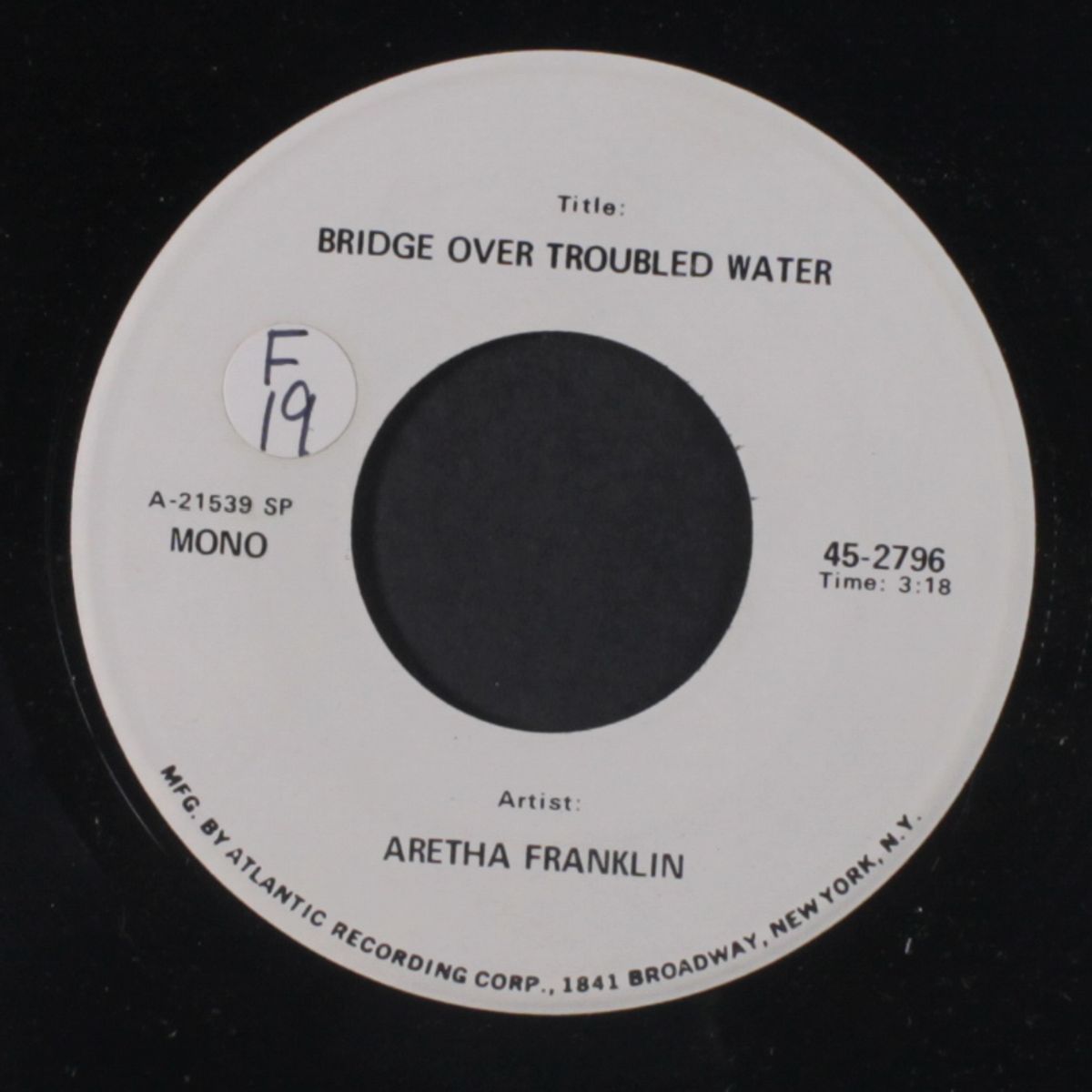 bridge over troubled water / blank by ARETHA FRANKLIN