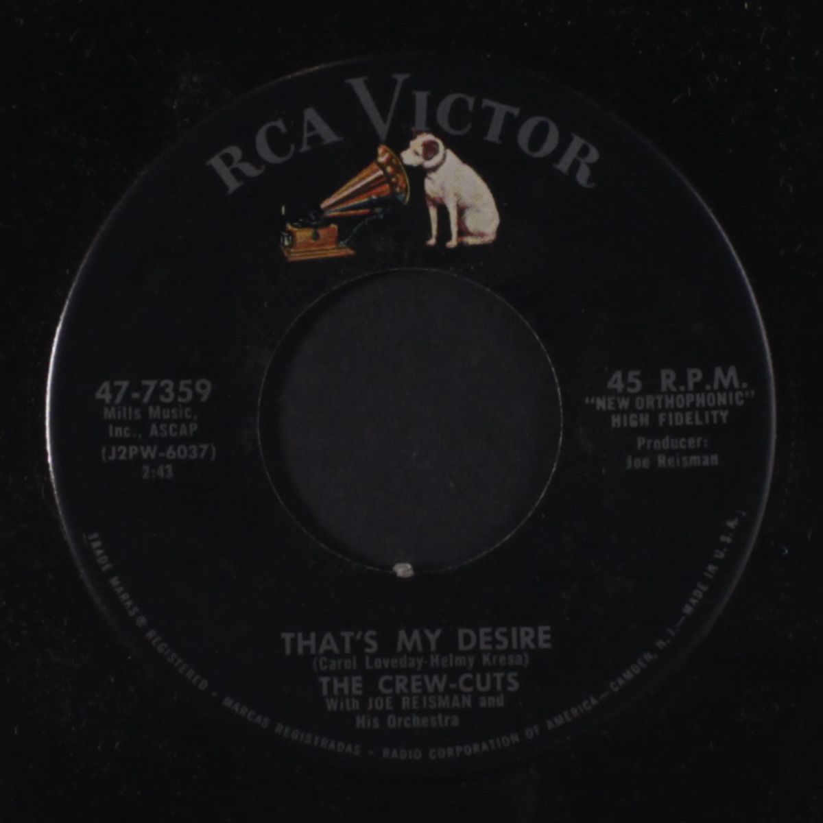 that's my desire / baby be mine by CREW-CUTS