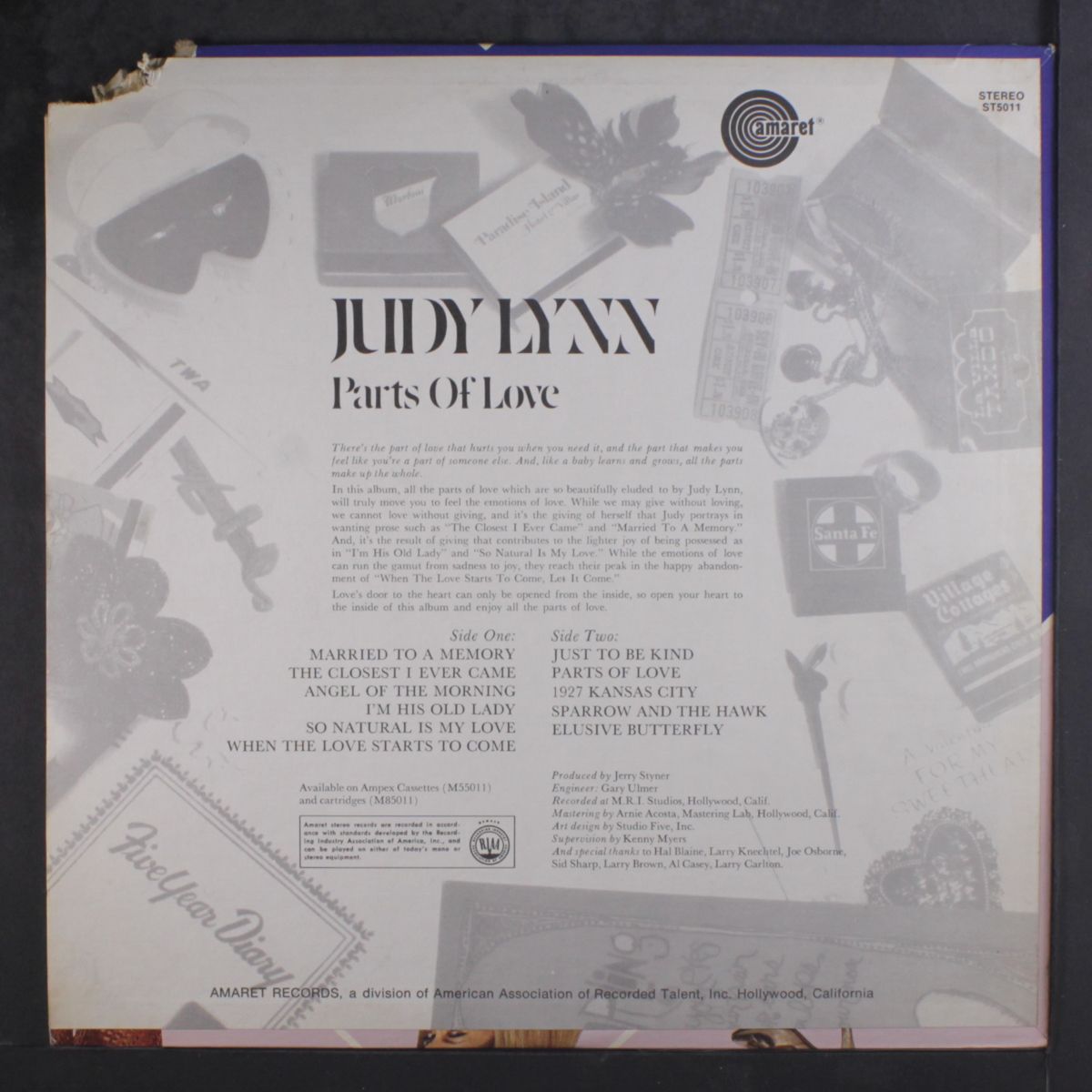 parts of love by JUDY LYNN