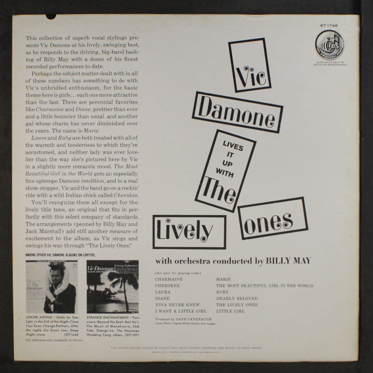 the lively ones by VIC DAMONE