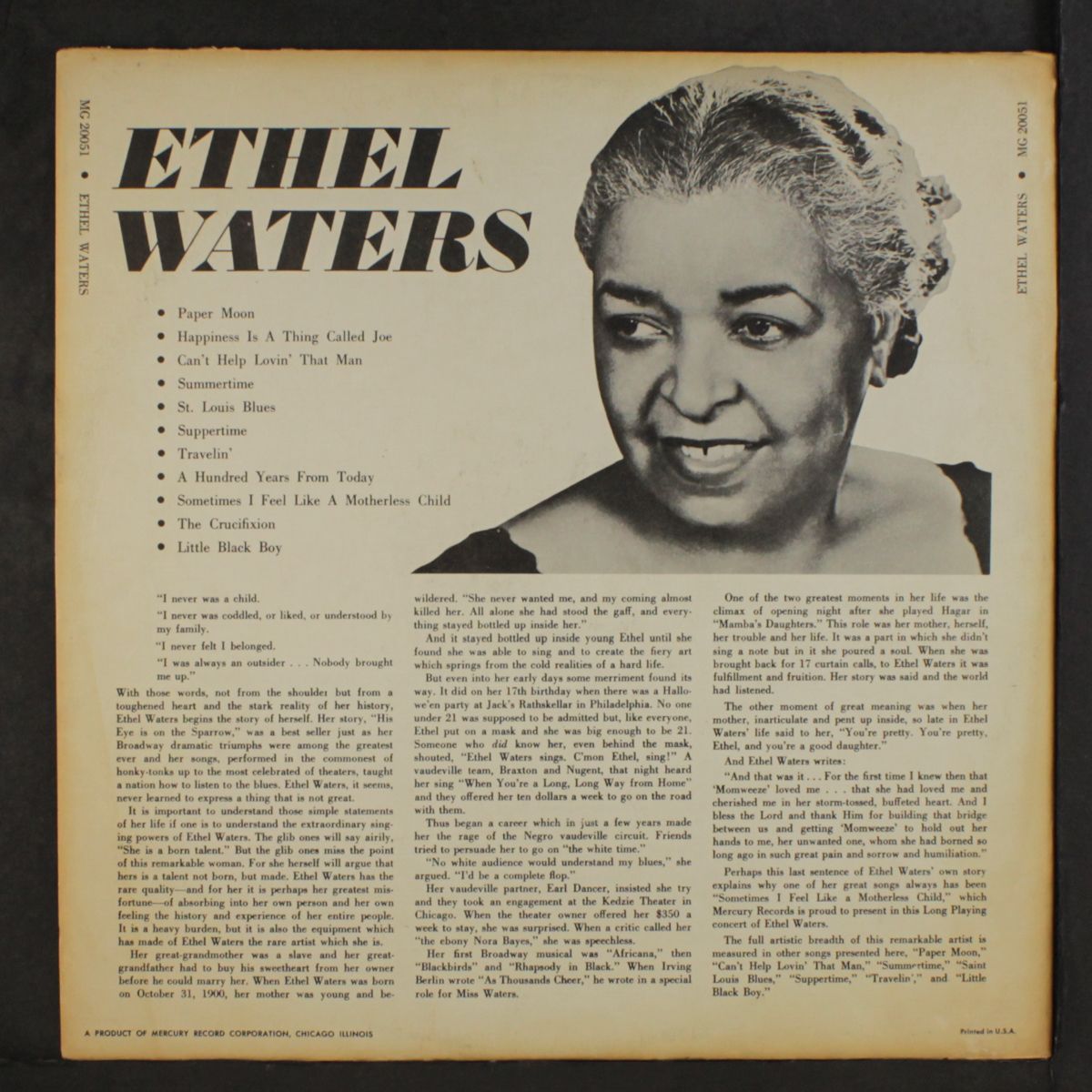the favorite songs of by ETHEL WATERS