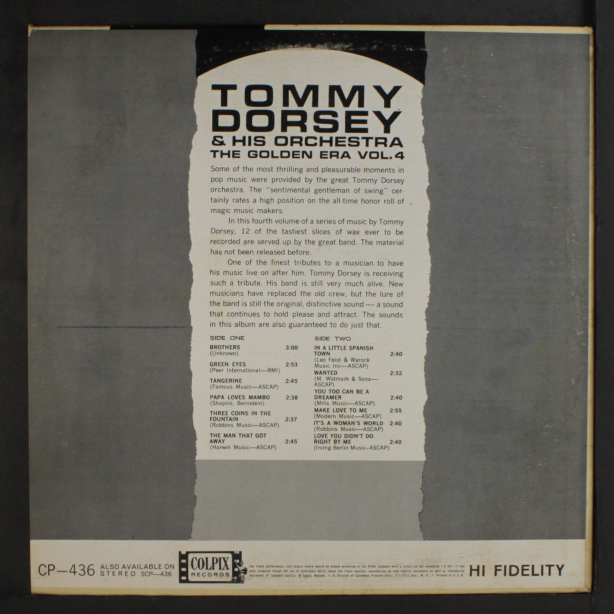 the golden era, vol. 4 by TOMMY DORSEY