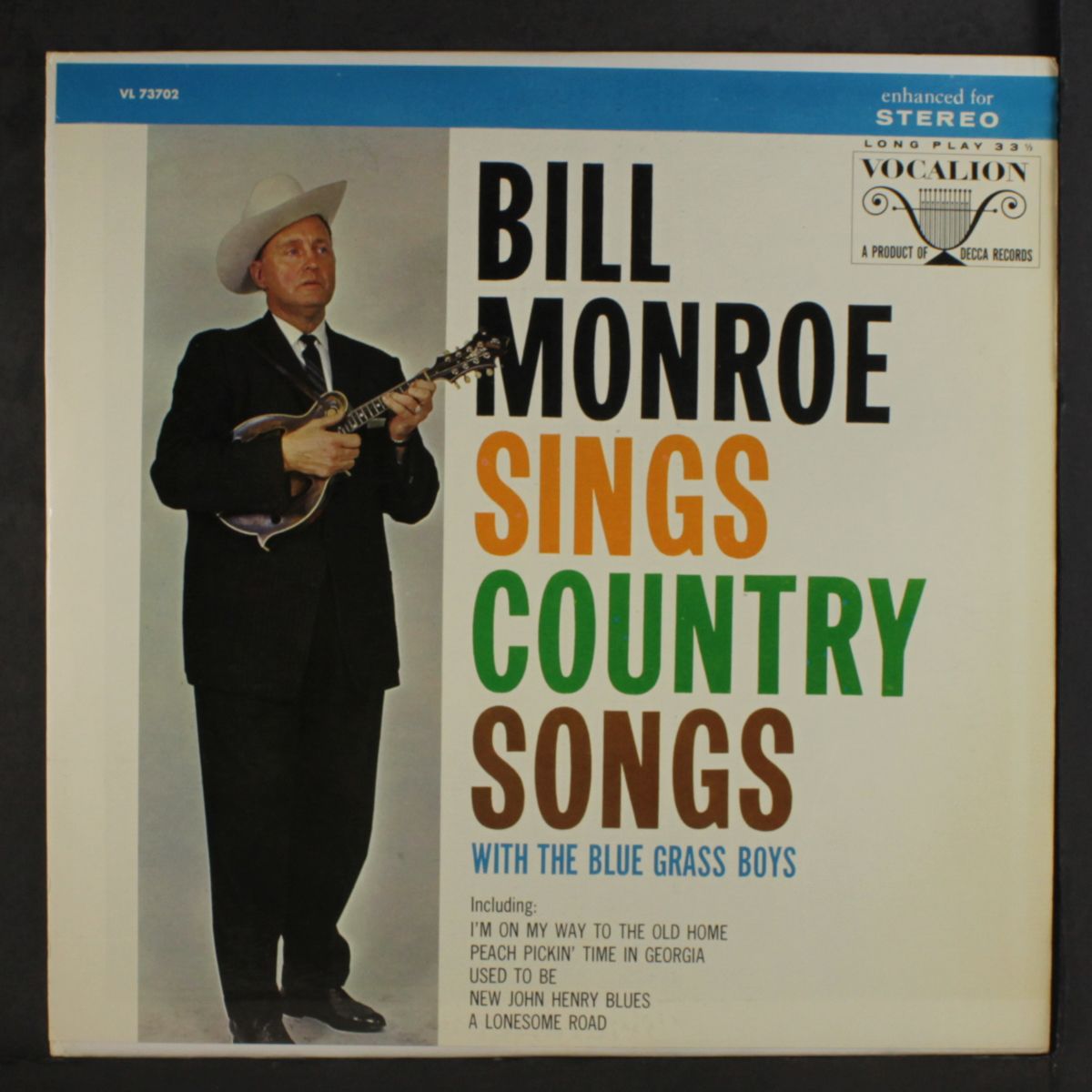 sings country songs by BILL MONROE