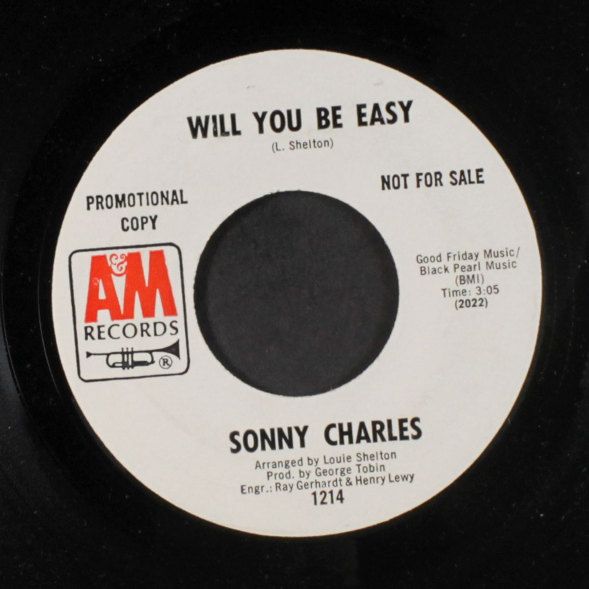half as much / will you be easy by SONNY CHARLES