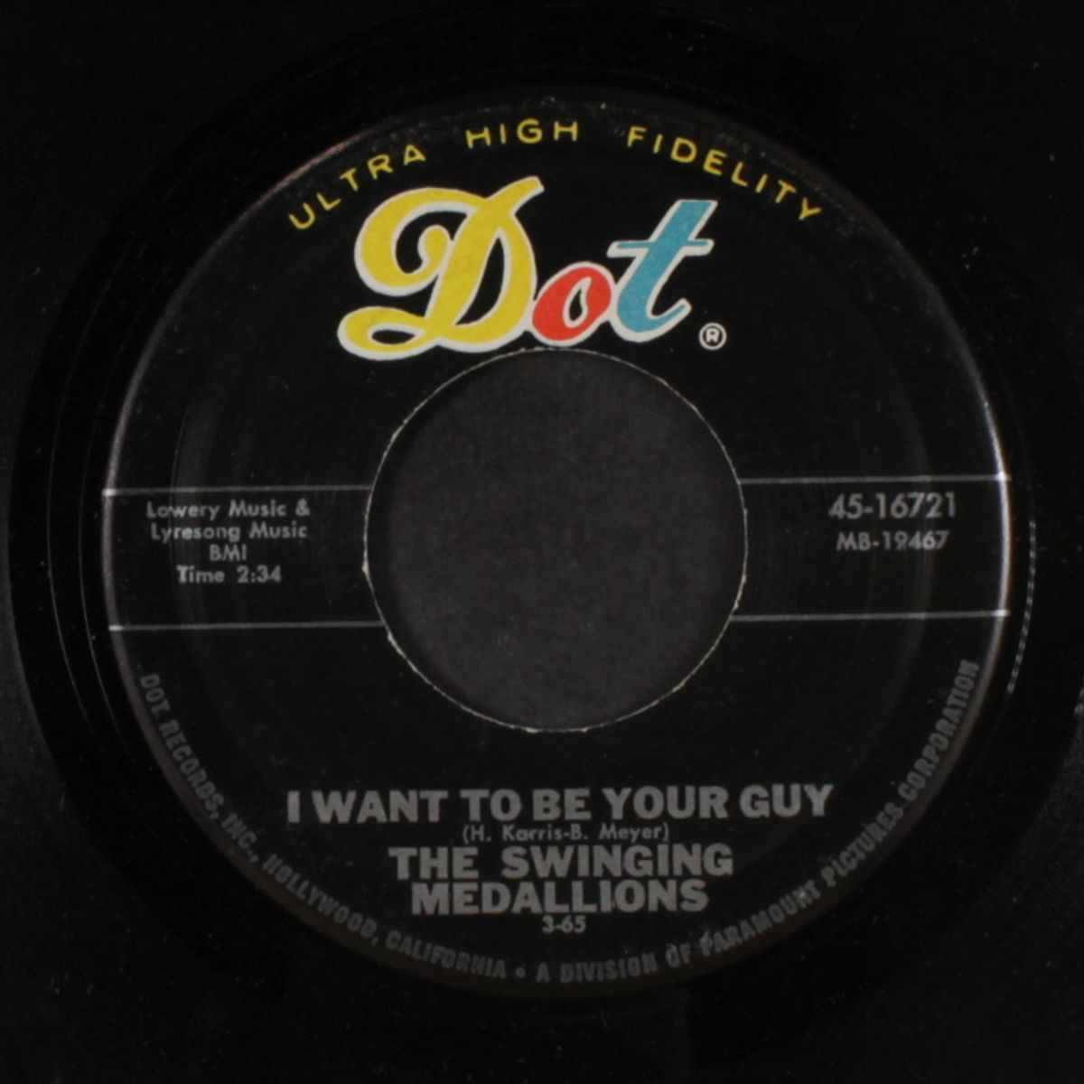 i want to be your guy / bye bye, silly girl by SWINGING MEDALLIONS