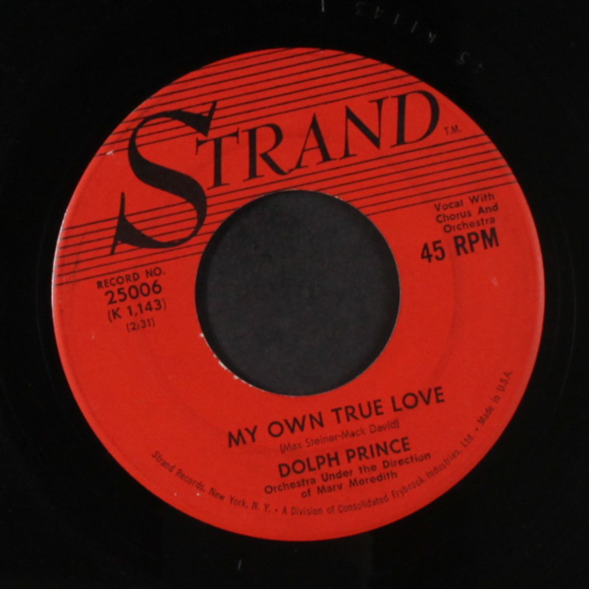 nobody understands me / my own true love by DOLPH PRINCE