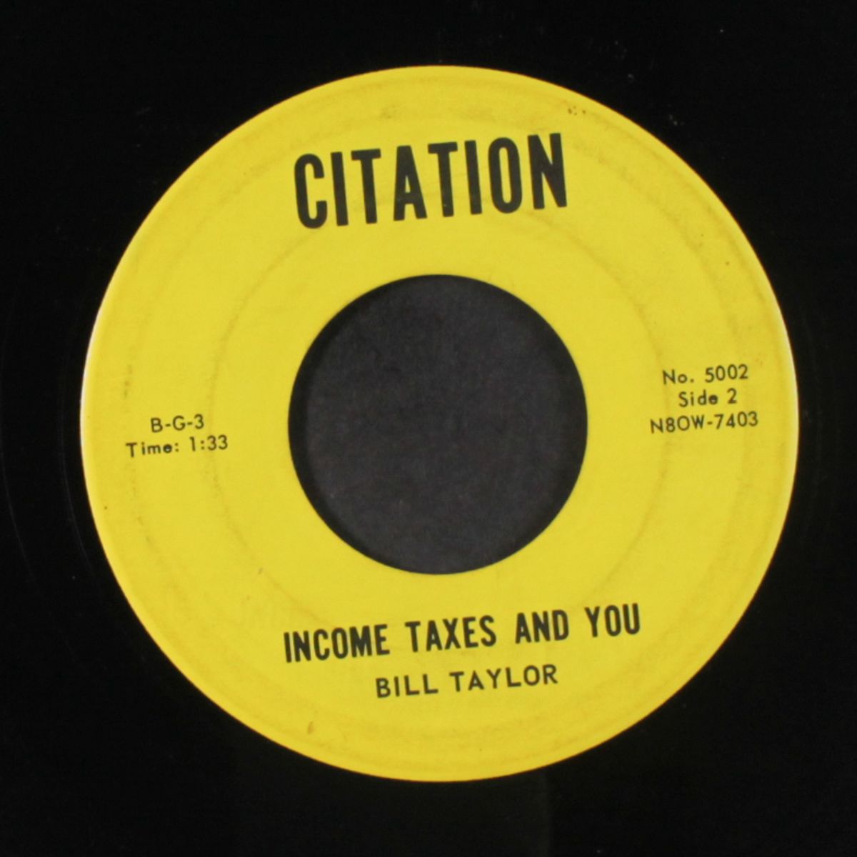 lullaby to carolyn / income taxes and you by BILL TAYLOR