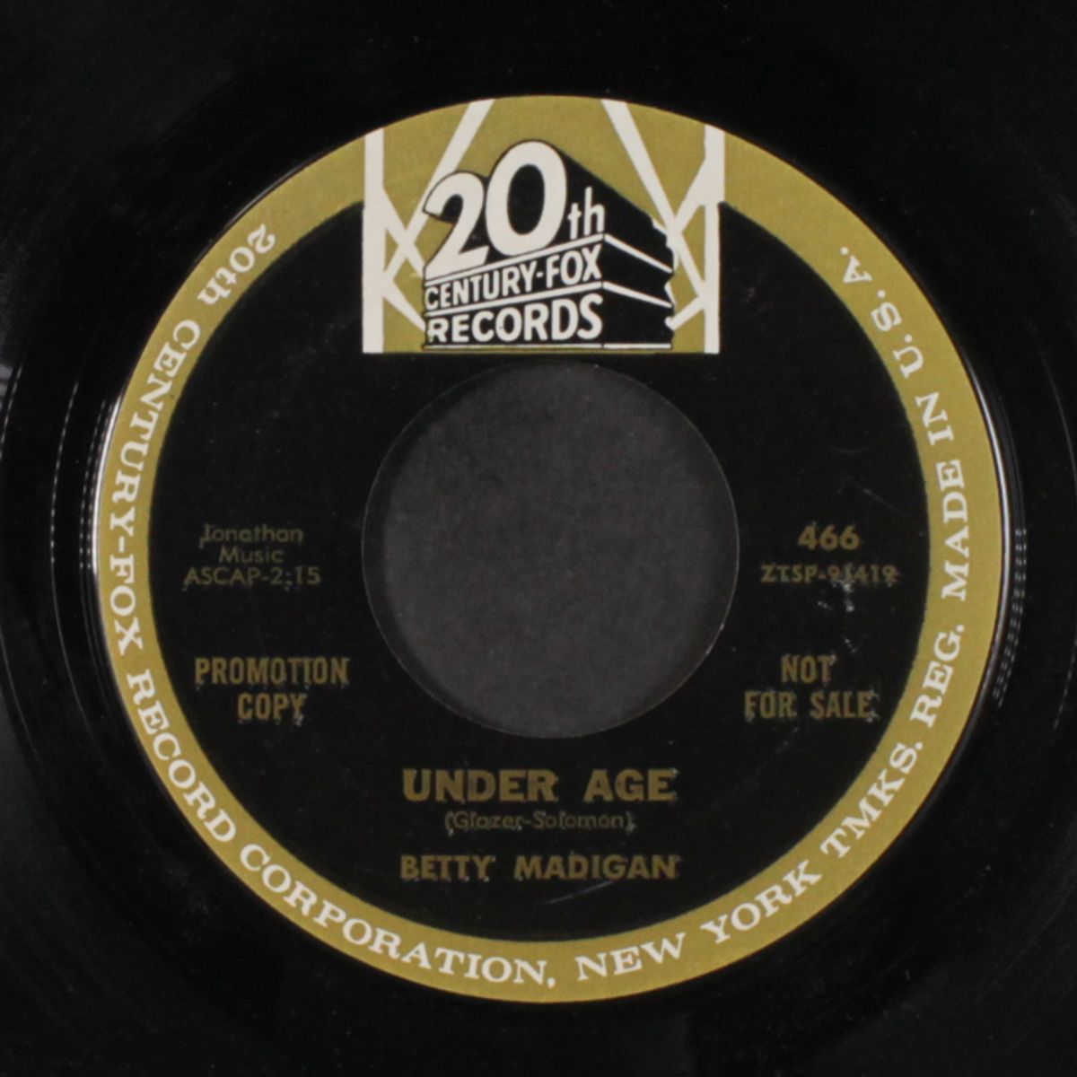 billy / under age by BETTY MADIGAN