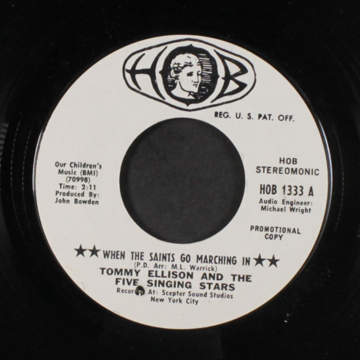 when hte saints go marching in / amen by TOMMY ELLISON & FIVE SINGING STARS