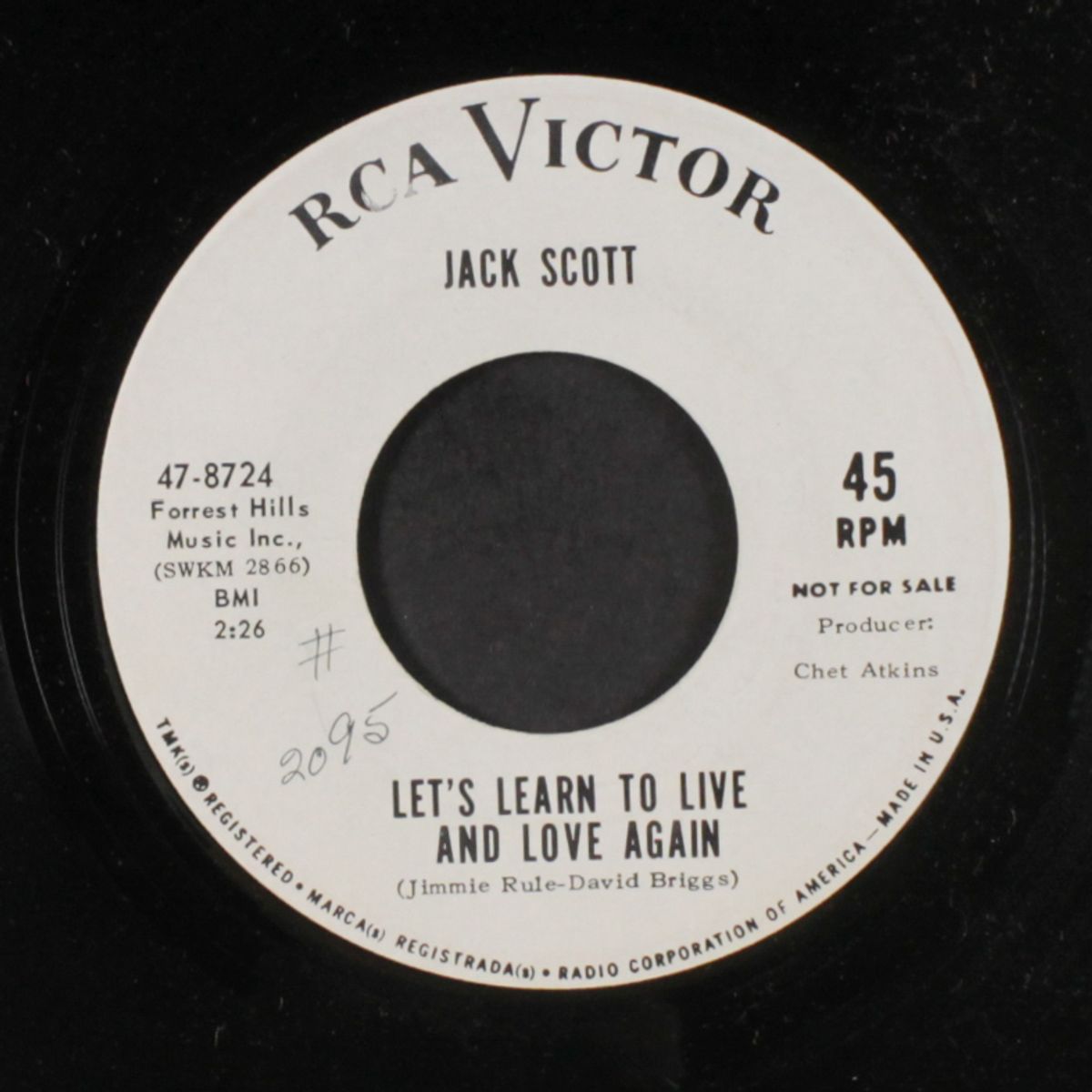 let's learn to live and love again by JACK SCOTT