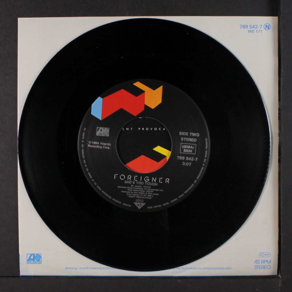 to action / she's too tough by FOREIGNER