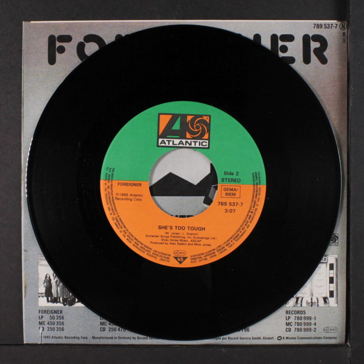 growing up the hard way / she's too tough by FOREIGNER