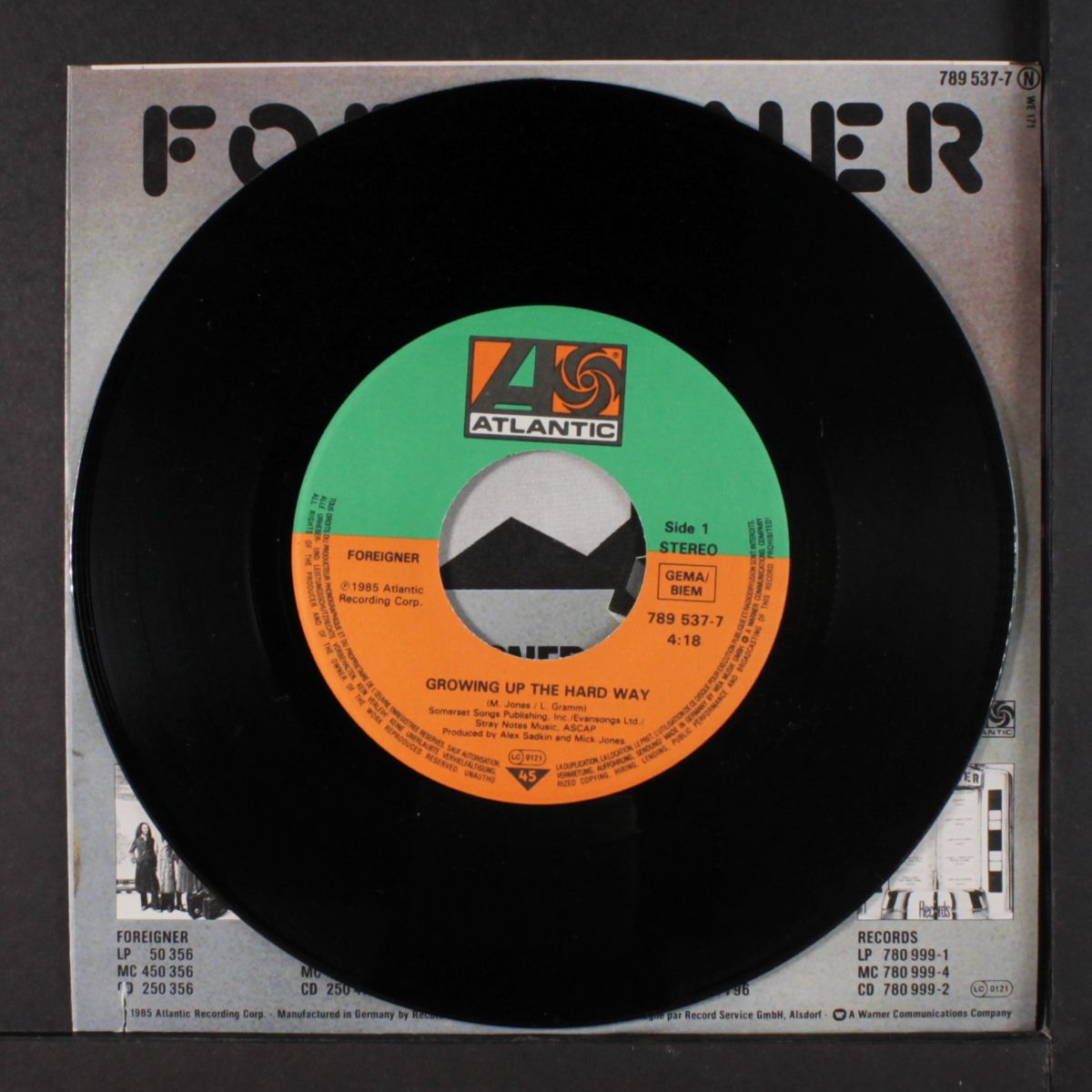 growing up the hard way / she's too tough by FOREIGNER
