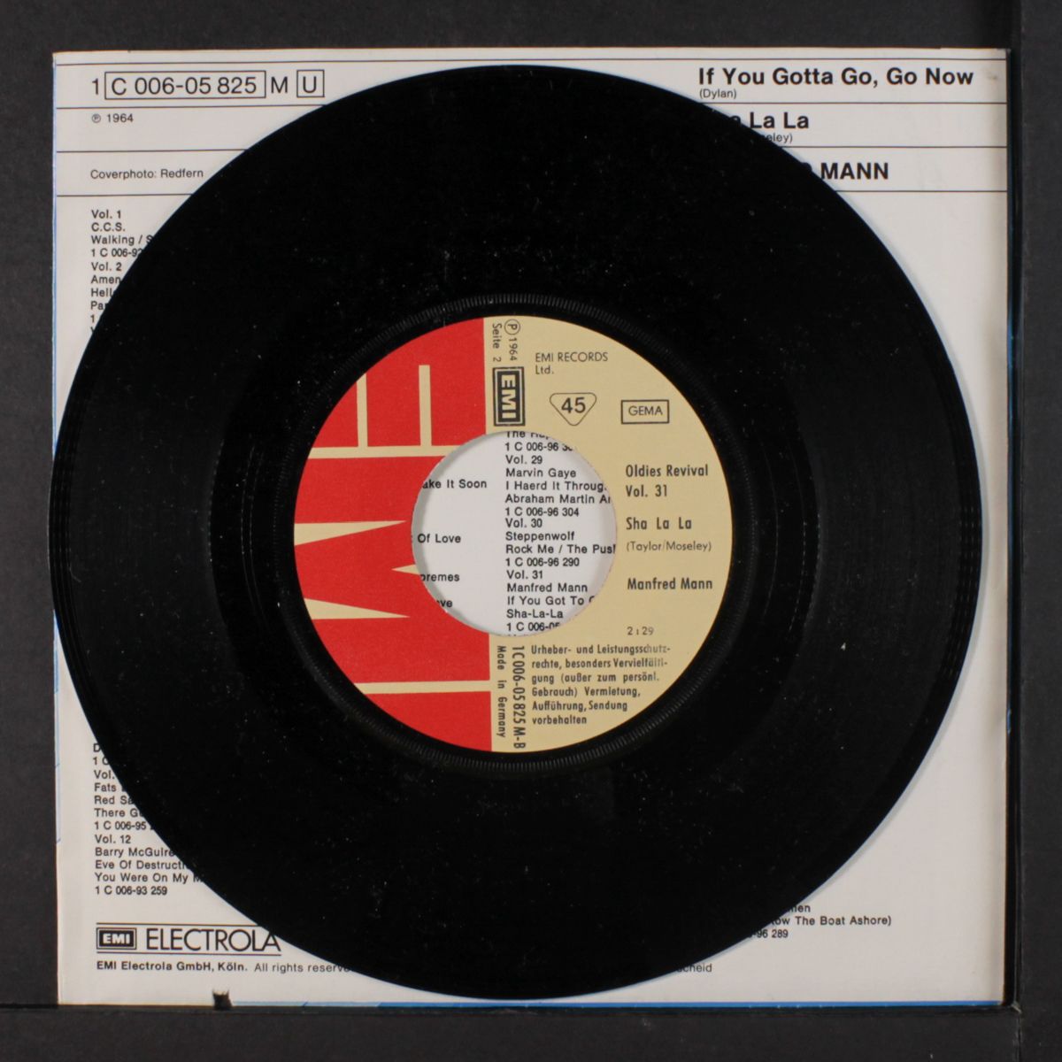 if you gotta go, go now / sha la la by MANFRED MANN