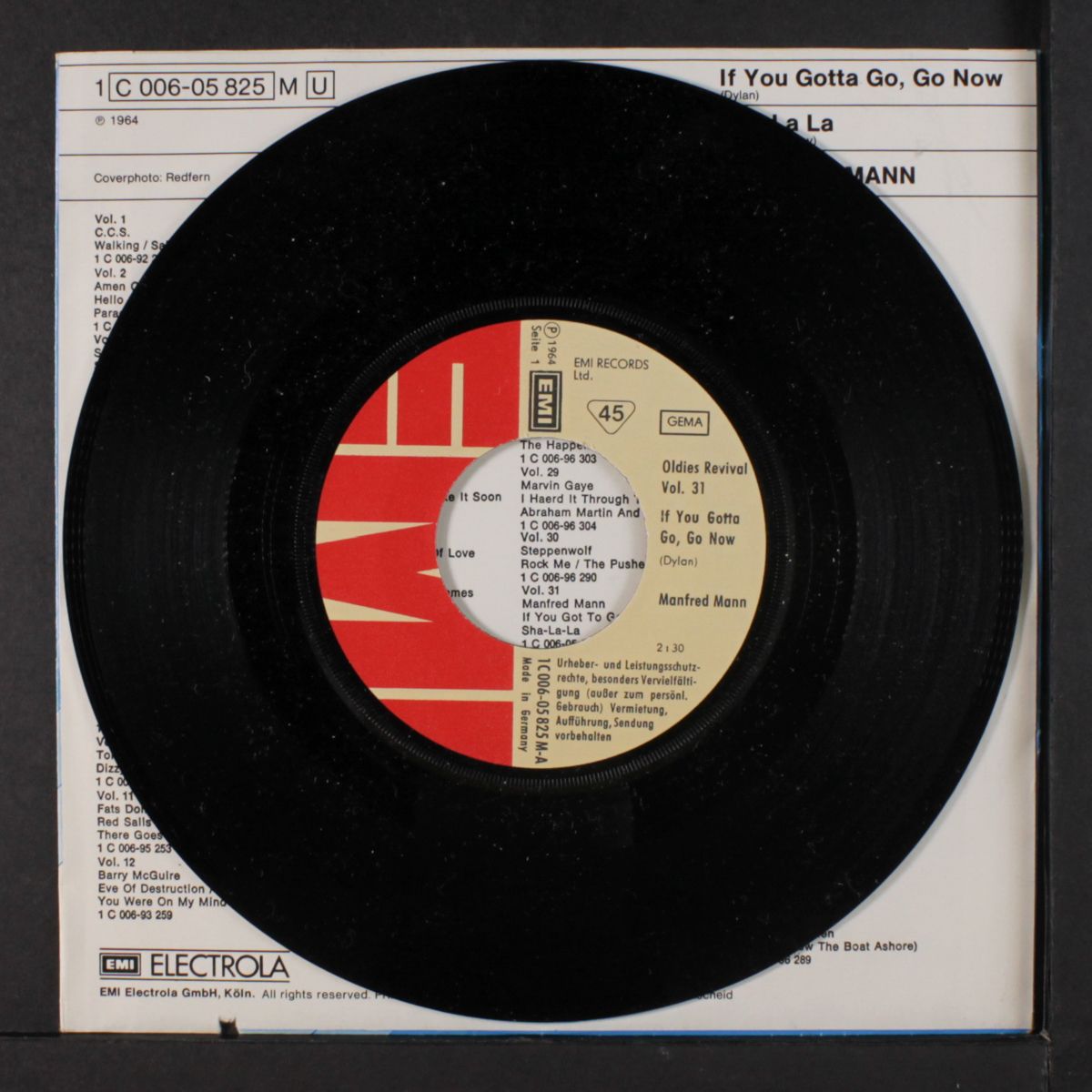 if you gotta go, go now / sha la la by MANFRED MANN
