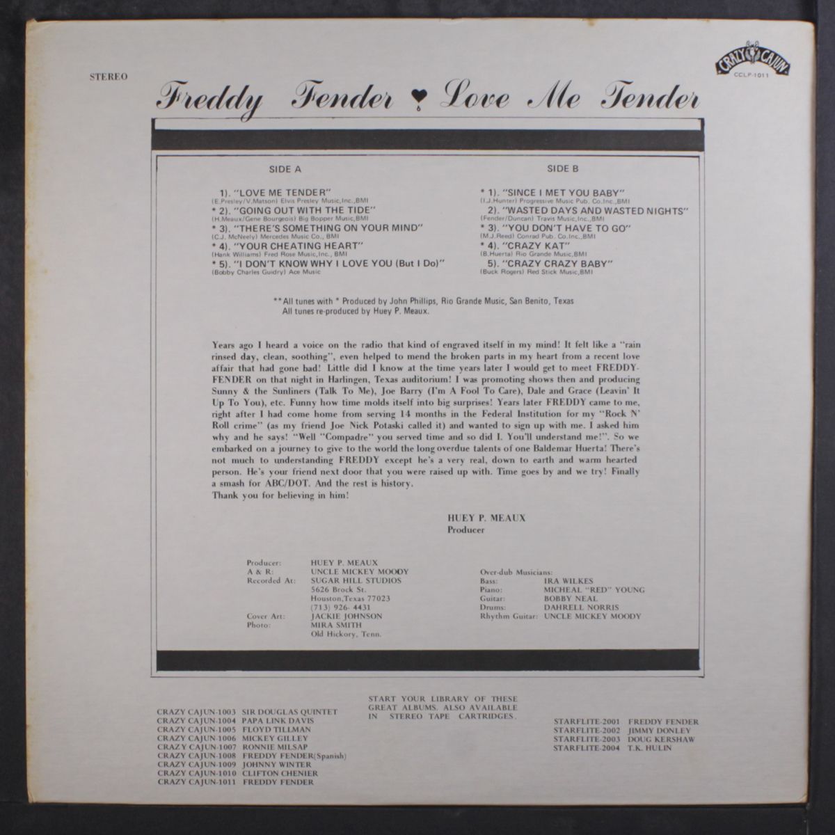 love me tender by FREDDY FENDER