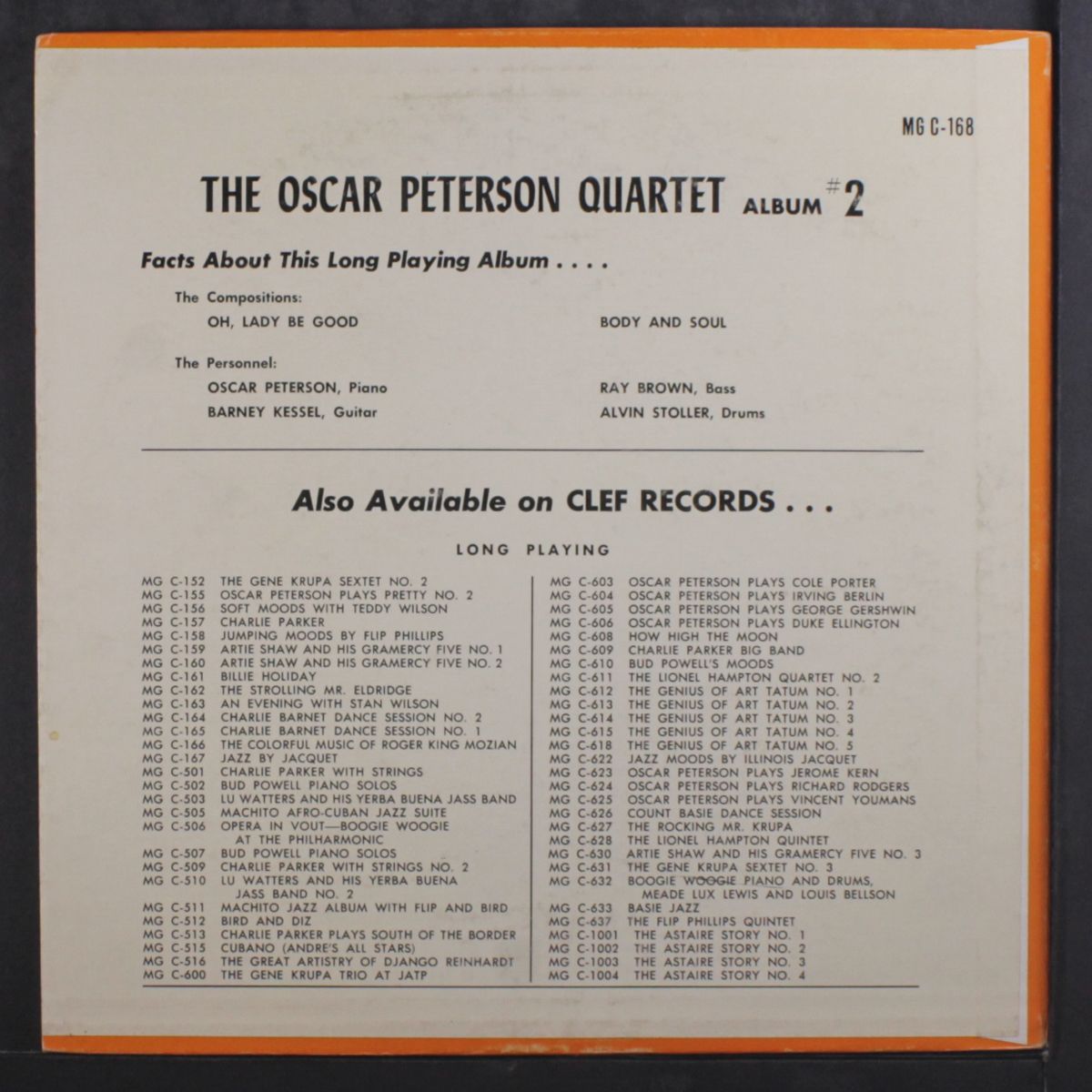 album #2 by OSCAR PETERSON QUARTET